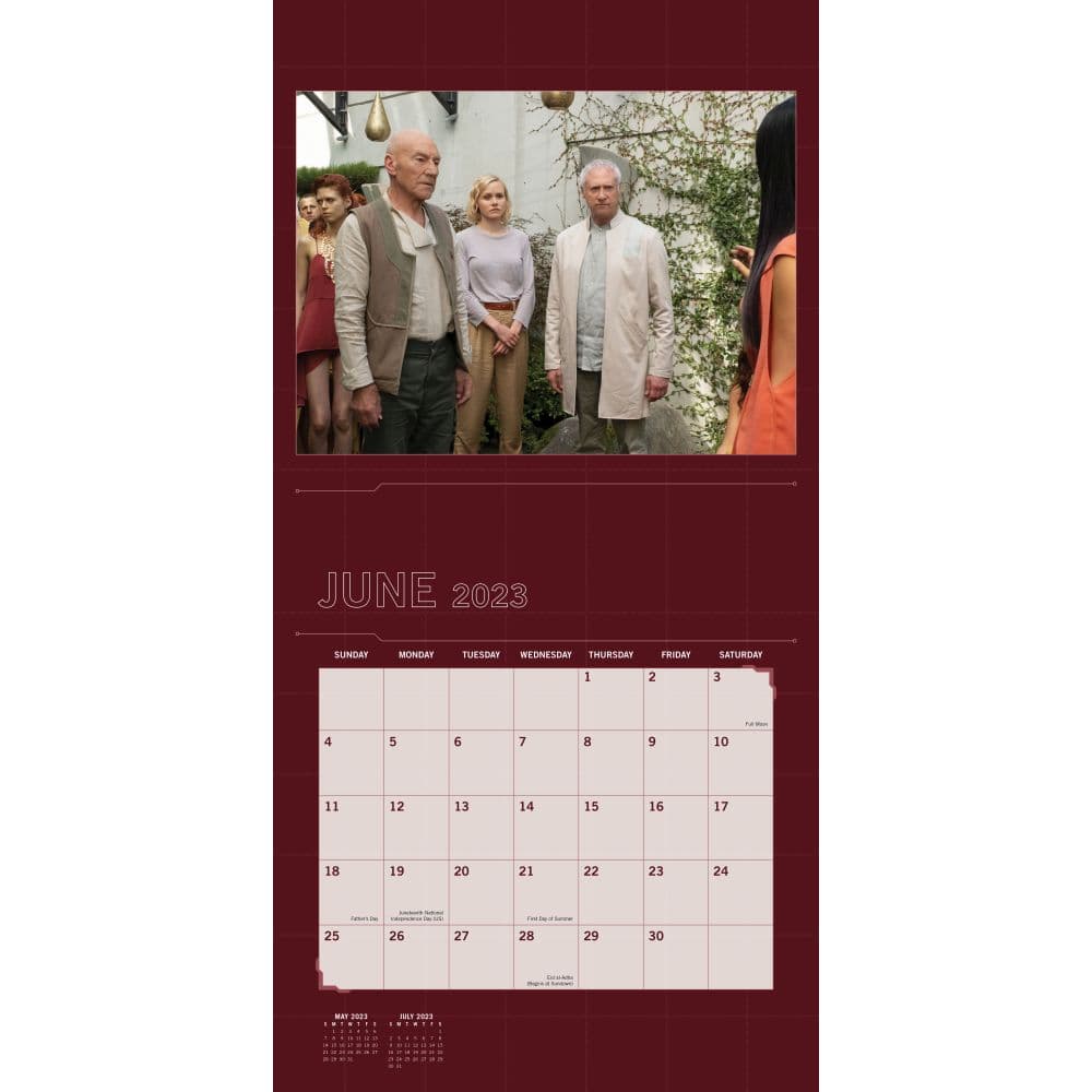 Star Trek Picard 2023 Wall Calendar Calendars