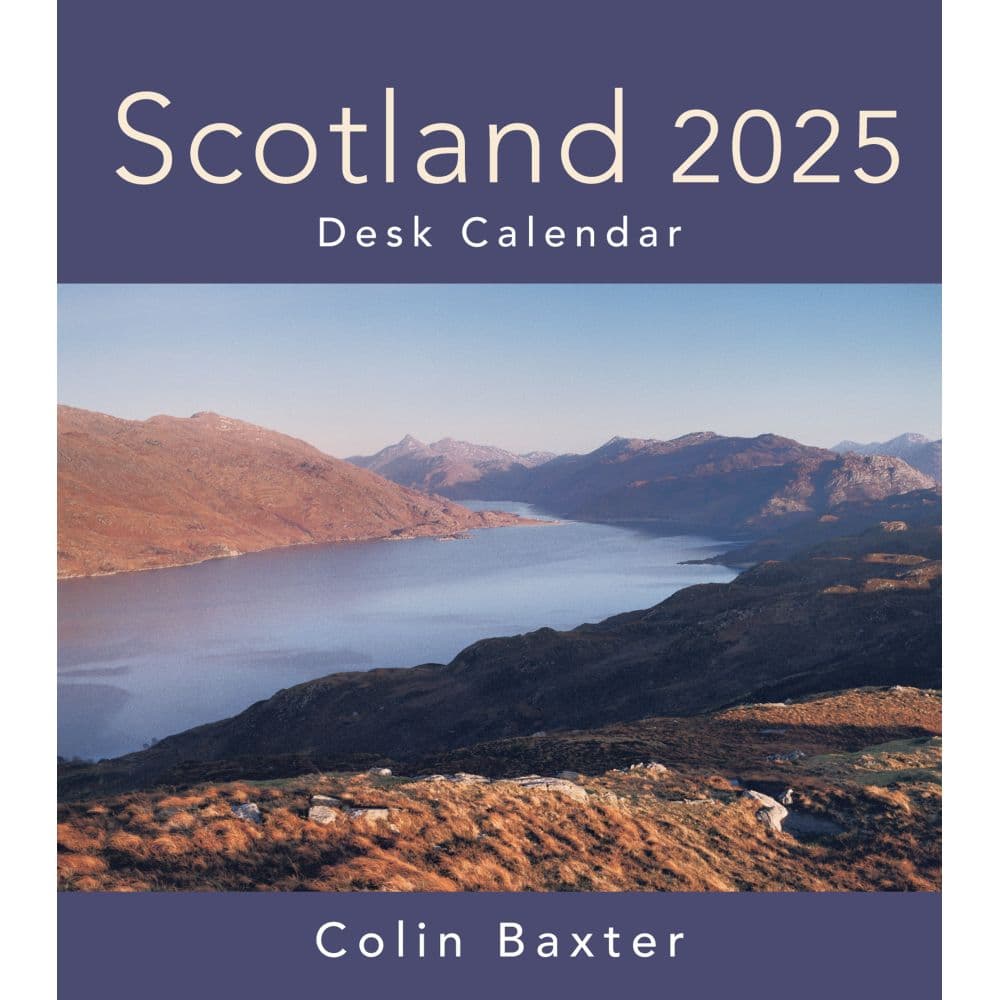 Scotland 2025 Desk Calendar Main Image