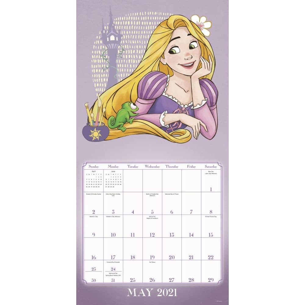 Disney Princess Wall Calendar Calendars Com