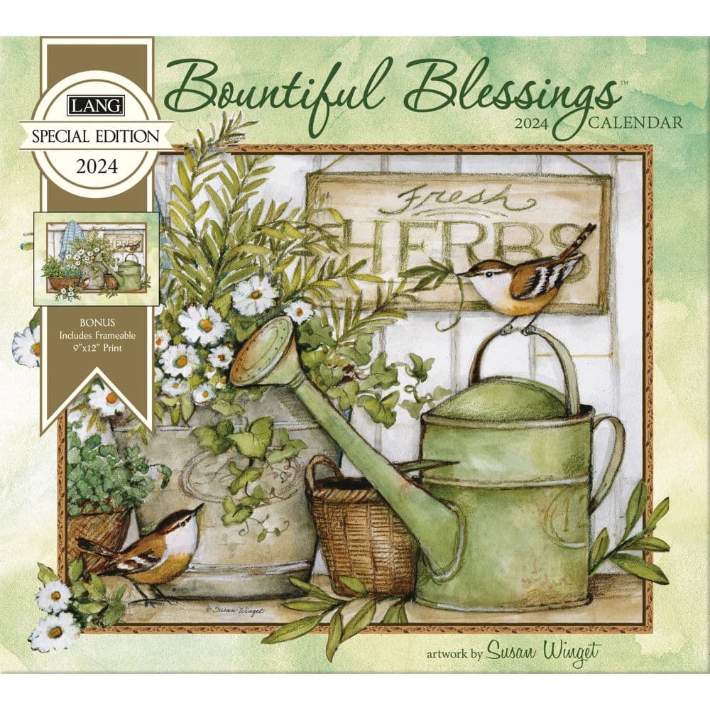 Lang Bountiful Blessings 2024 Wall Calendar Leena Myrtice