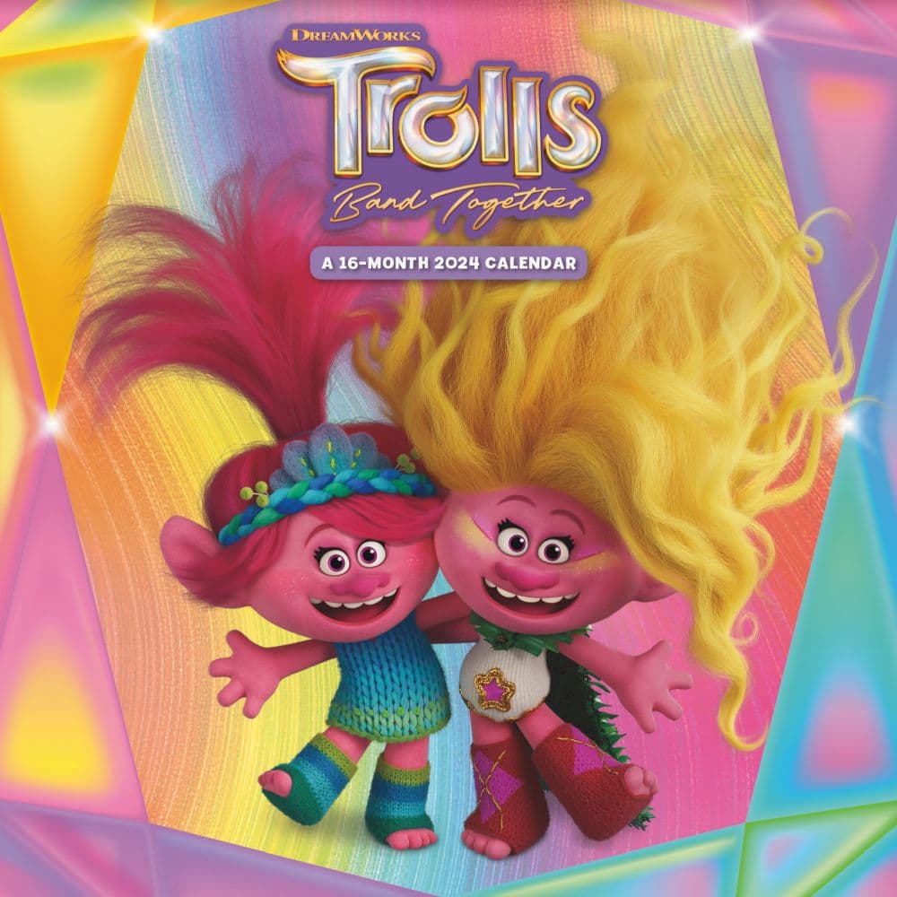 Trolls 3 2024 Wall Calendar