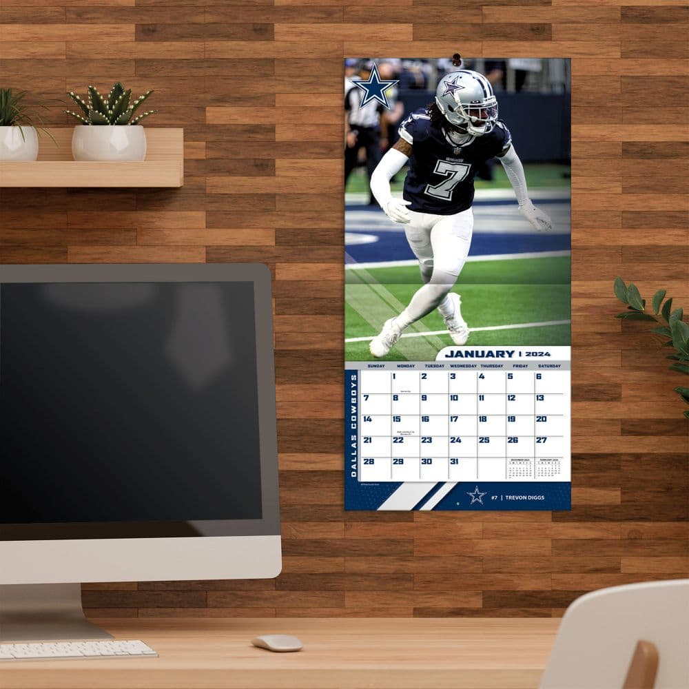 Dallas Cowboys 2024 Mini Wall Calendar Fourth Alternate Image width=&quot;1000&quot; height=&quot;1000&quot;