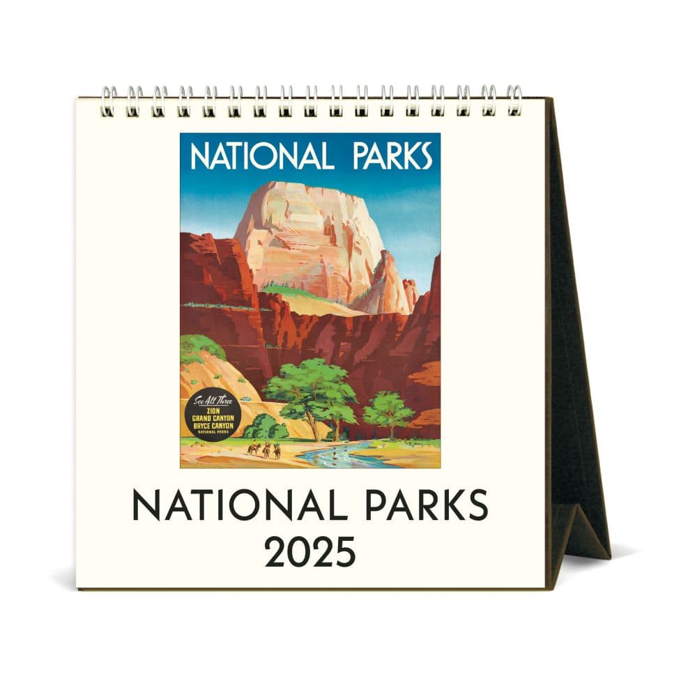 National Parks 2025 Easel Desk Calendar Main Image