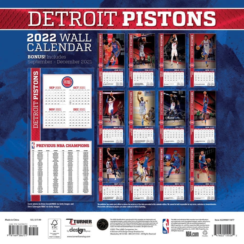 Detroit Pistons 2022 Calendar academic calendar 2022