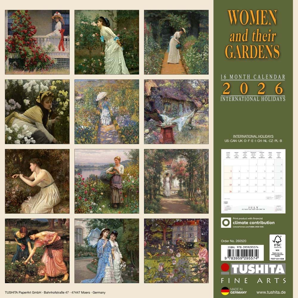 Women and Their Gardens 2026 Wall Calendar First Alternate Image