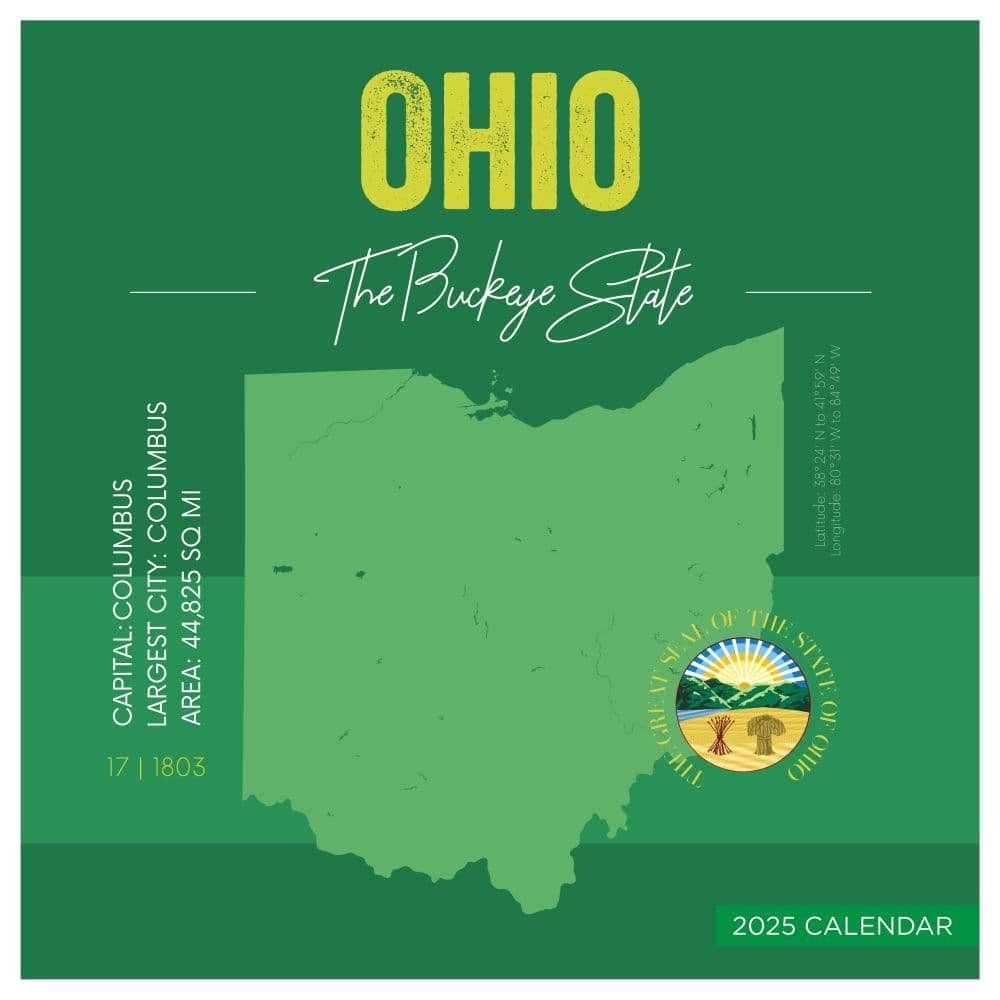 Home Ohio 2025 Wall Calendar Main Product Image