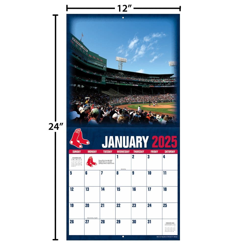 MLB Fenway Park 2025 Wall Calendar Fifth Alternate Image