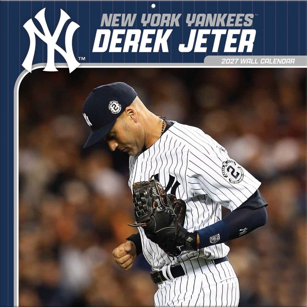 image MLB New York Yankees Derek Jeter 2027 Wall Calendar Main Product Image