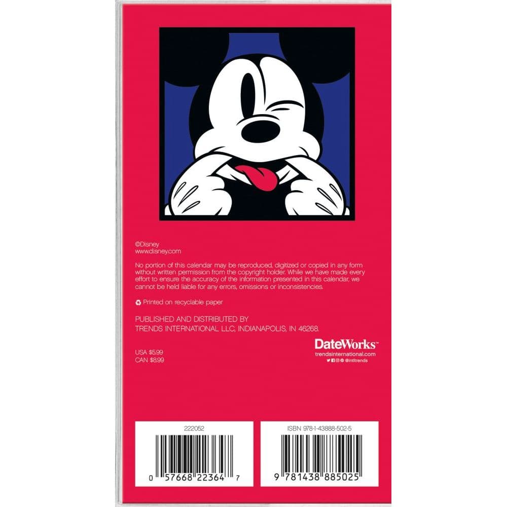 Mickey Mouse 2022 Pocket Planner - Calendars.com