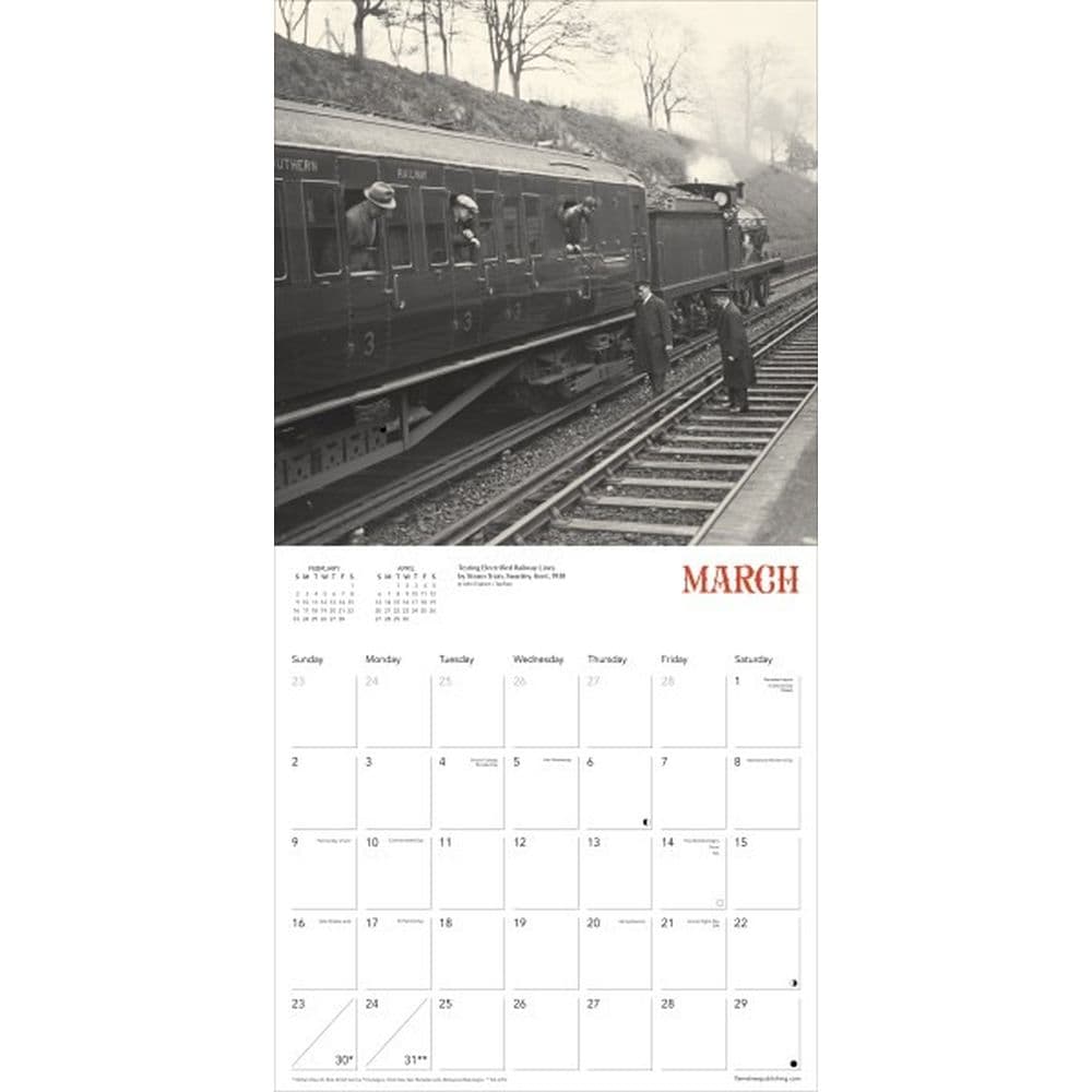 Steam Trains Heritage 2025 Wall Calendar Second Alternate Image