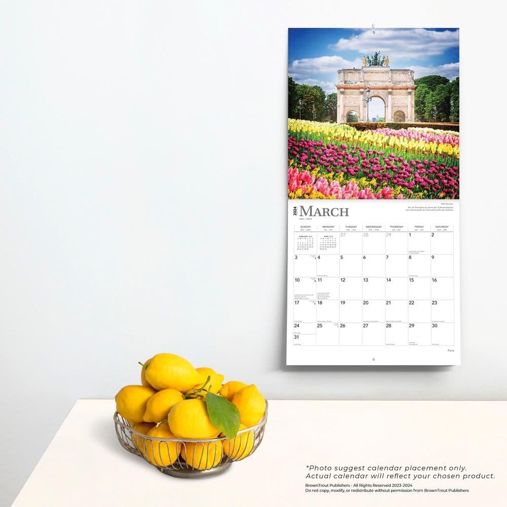 Paris 2024 Wall Calendar