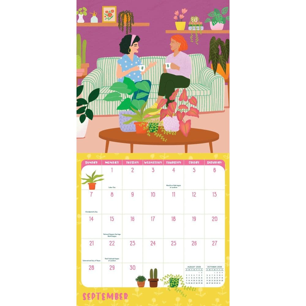 Plant Lady 2025 Wall Calendar Second Alternate Image width="1000" height="1000"