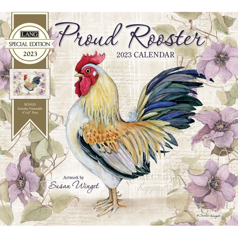 Proud Rooster Special Edition 2023 Wall Calendar - Calendars.com