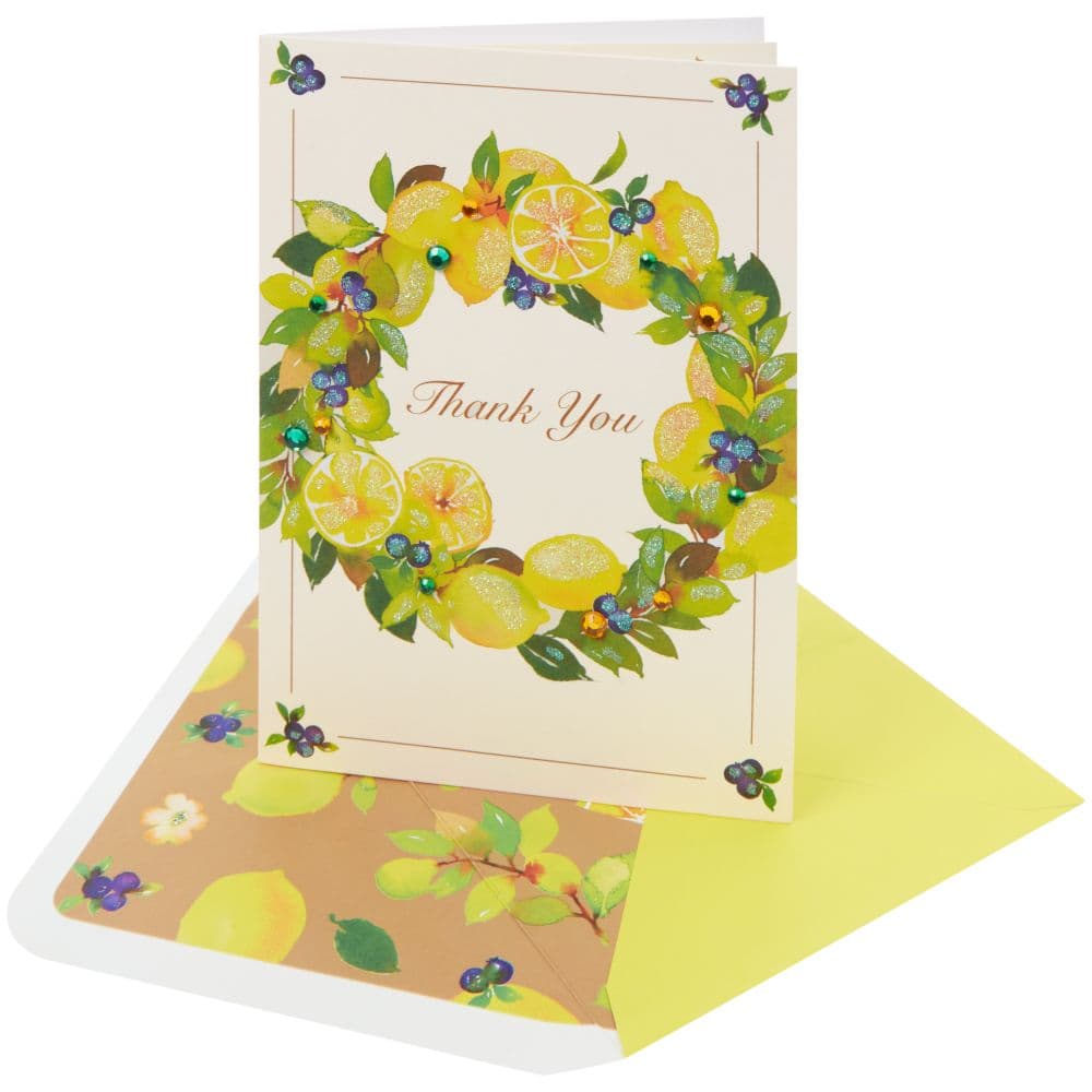 Lemon Wreath Thank You Card Sixth Alternate Image width=&quot;1000&quot; height=&quot;1000&quot;