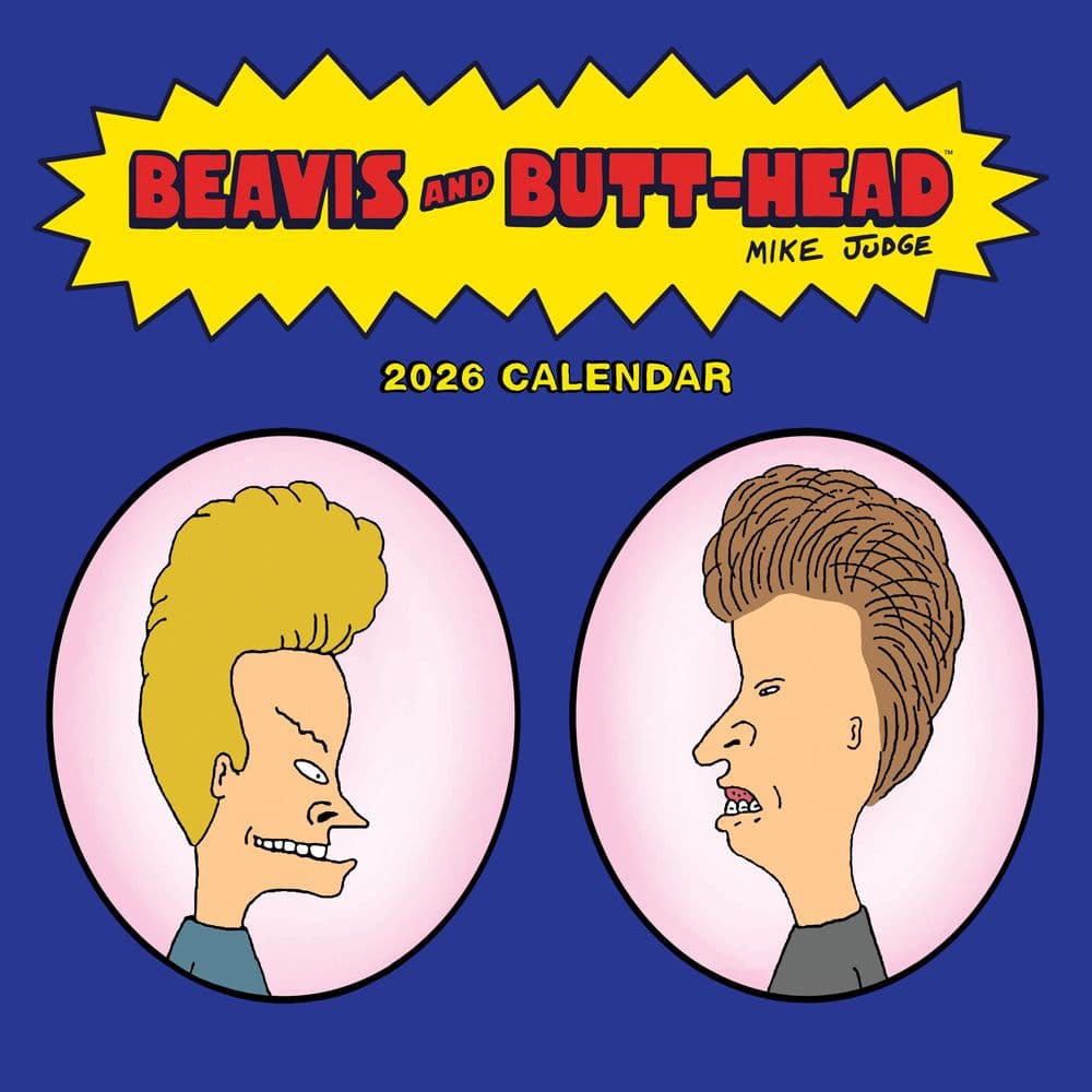 Beavis and Butt-head 2026 Wall Calendar Main Product Image