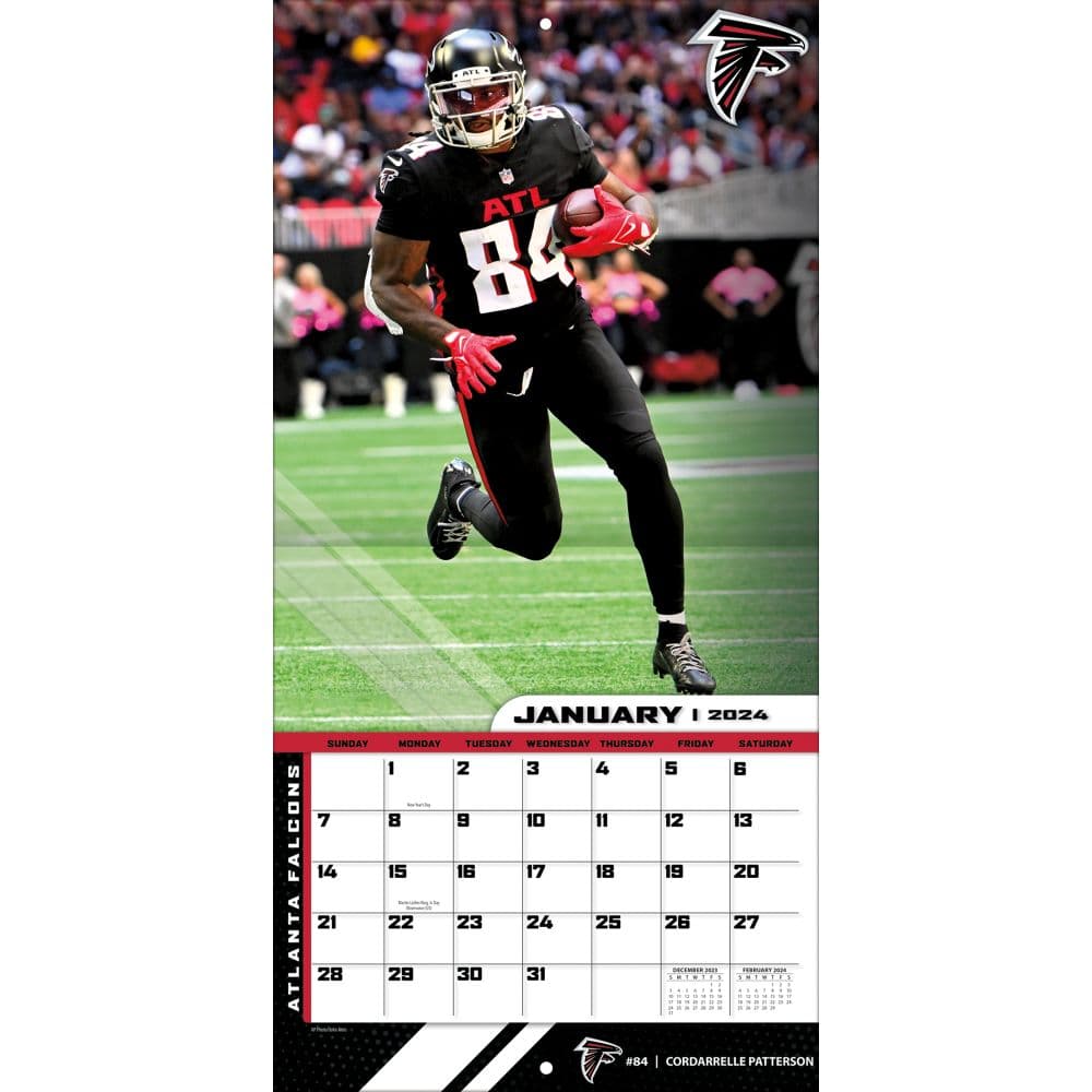 Atlanta Falcons 2023 Wall Calendar 12 X 12 Inch