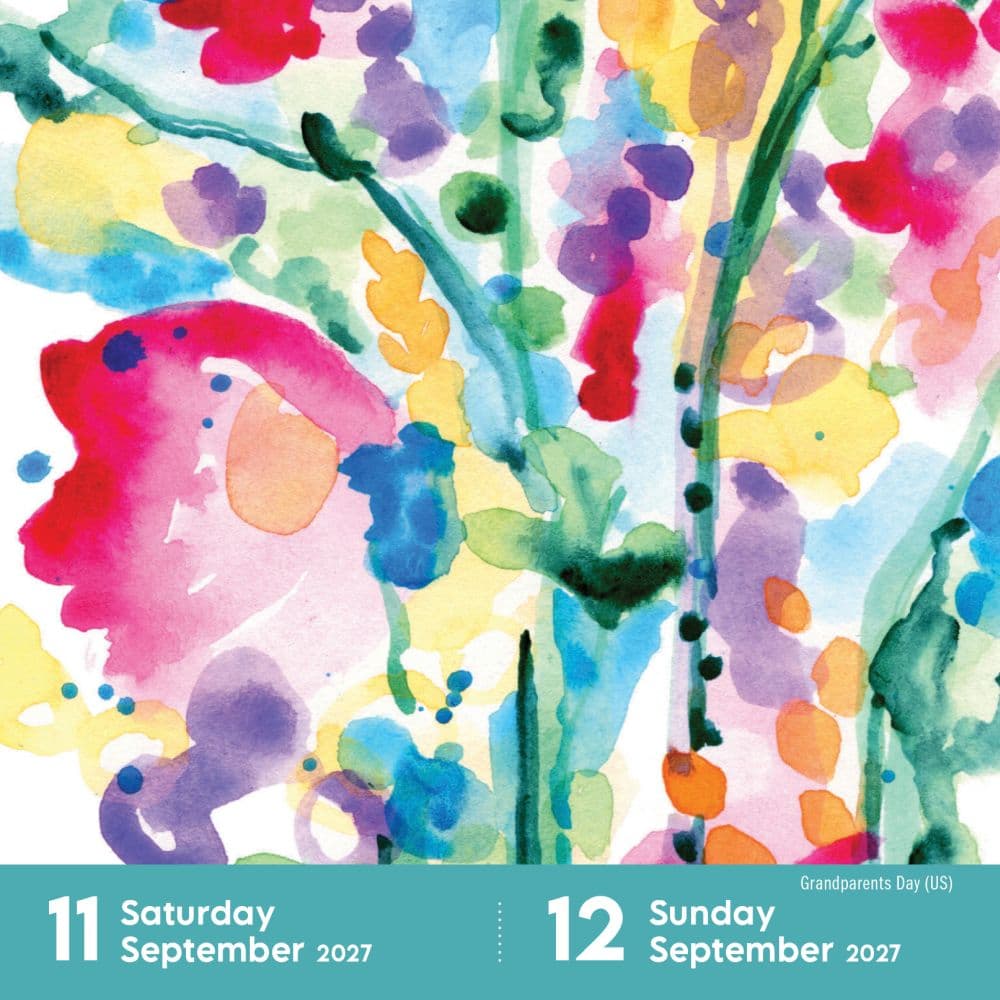 Year of Reverse Coloring 2027 Desk Calendar Third Alternate Image