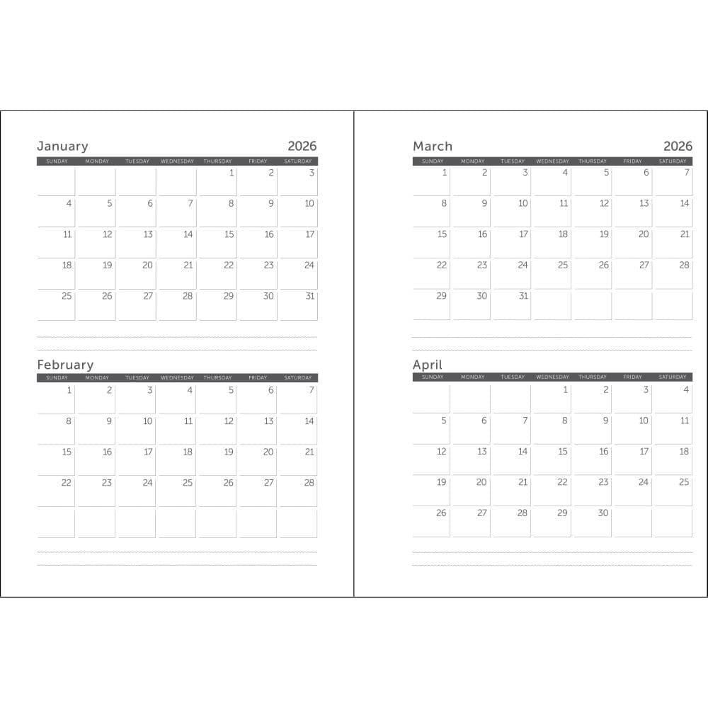 National Parks WPA 17 Month 2026 Planner, 6.5'' X 8.5'', 12-Month Calendar with Stapled Binding