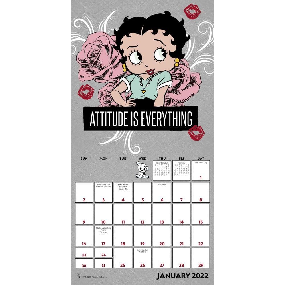 Betty Boop 2022 Mini Wall Calendar - Calendars.com