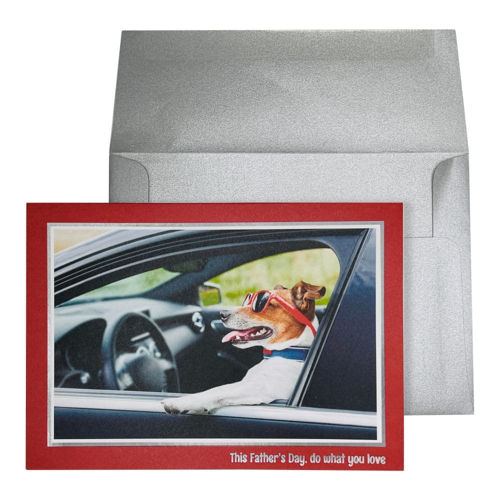 Charming Canine Pilot Father's Day Greeting Card