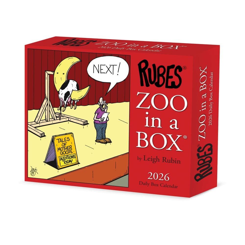 Rubes Zoo In A Box by Leigh Rubin 2026 Desk Calendar Main Image