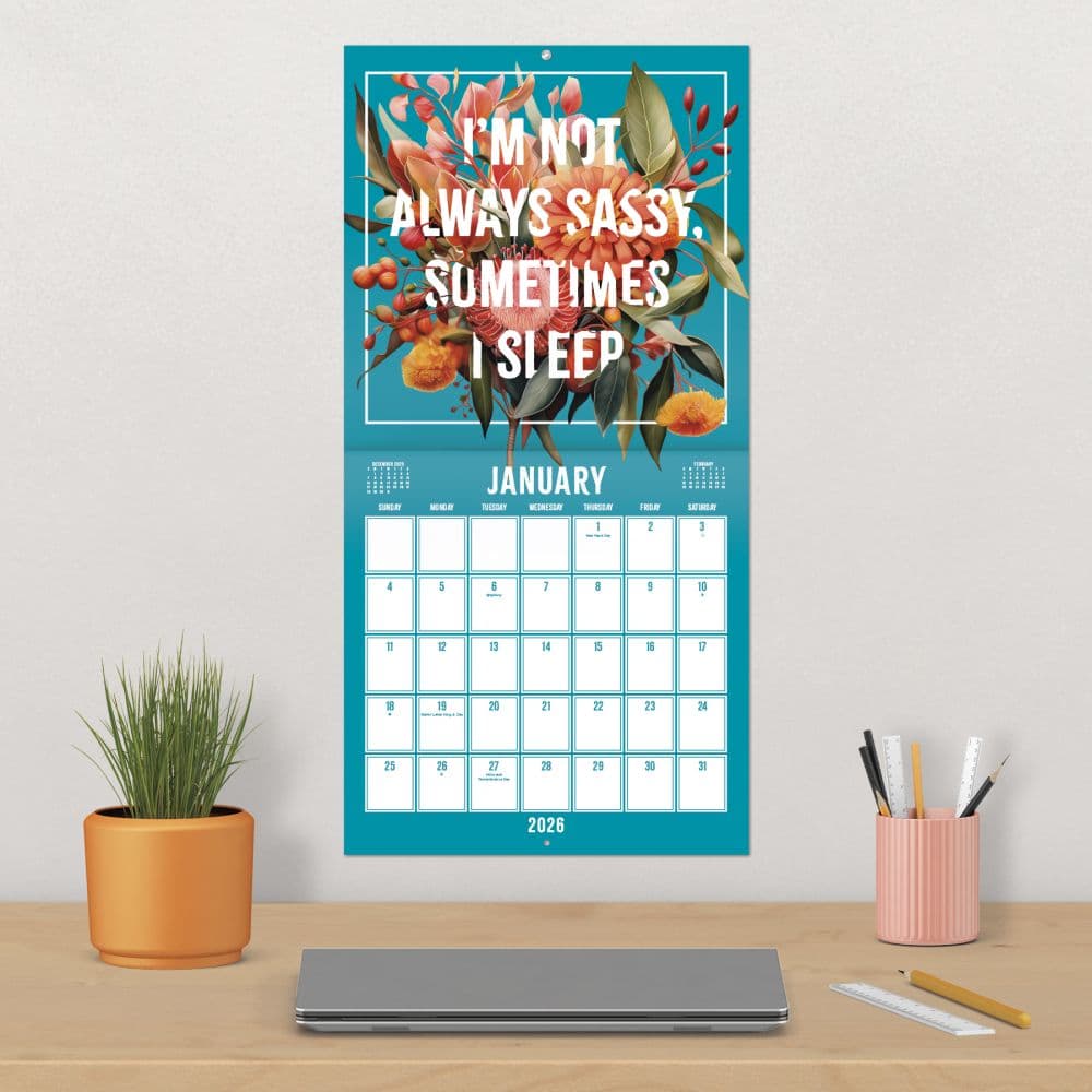Everyday Sassy 2026 Wall Calendar Fourth Alternate Image