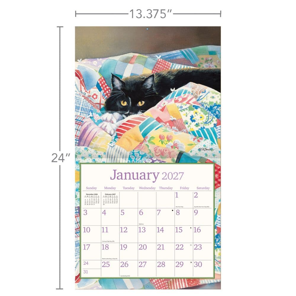 Cats in the Country 2027 Wall Calendar by Susan Bourdet Third Alternate Image