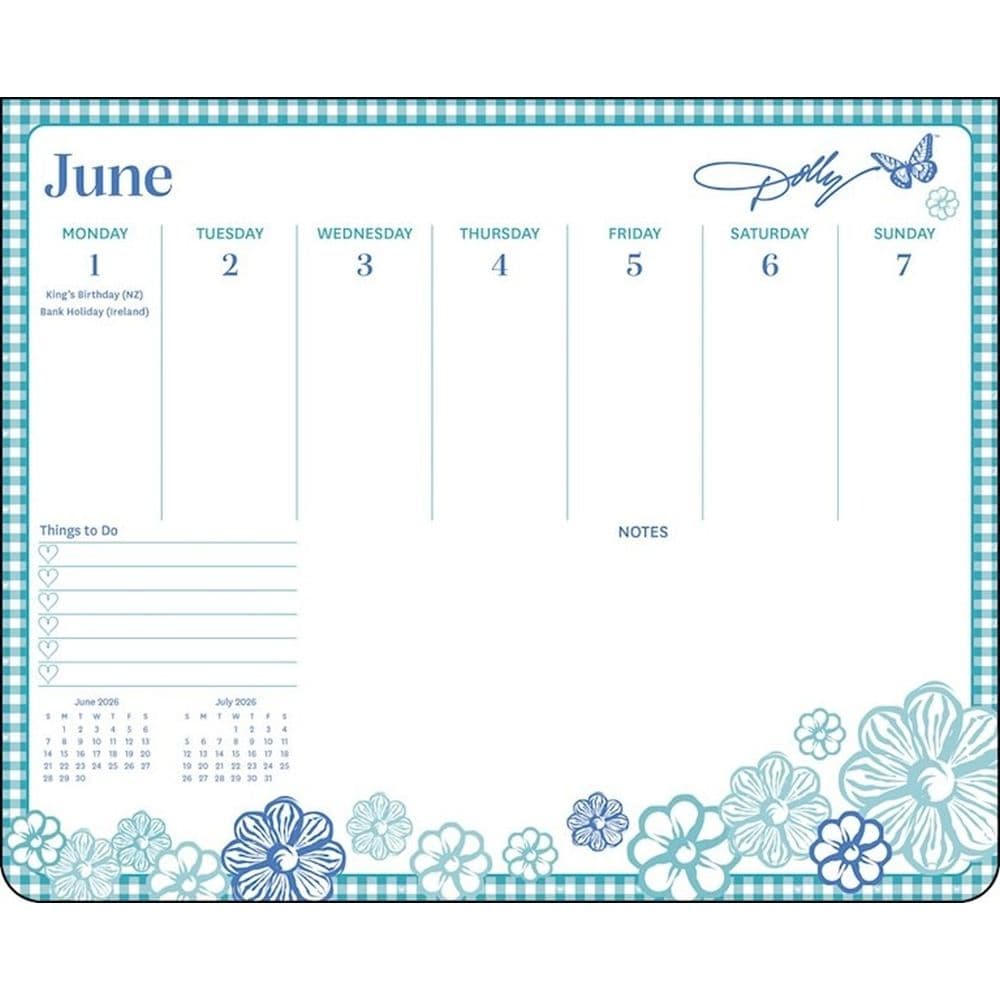 Dolly Parton 2026 Desk Pad Fourth Alternate Image
