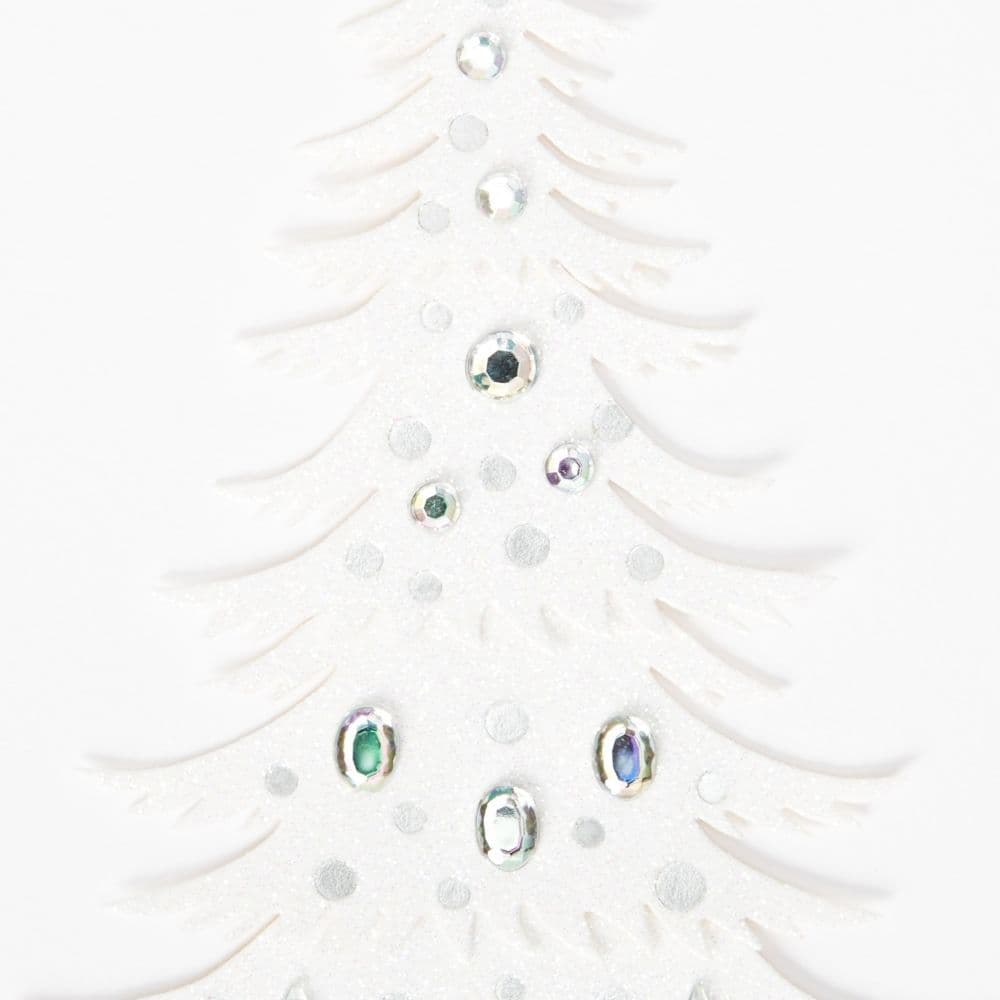 White Gem Tree Christmas Card Third Alternate Image width=&quot;1000&quot; height=&quot;1000&quot;