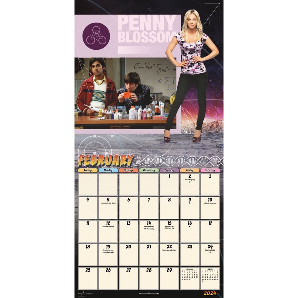 Big Bang Theory 2024 Wall Calendar
