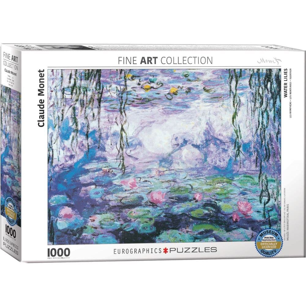 Waterlilies Claude Monet 1000 Piece Puzzle