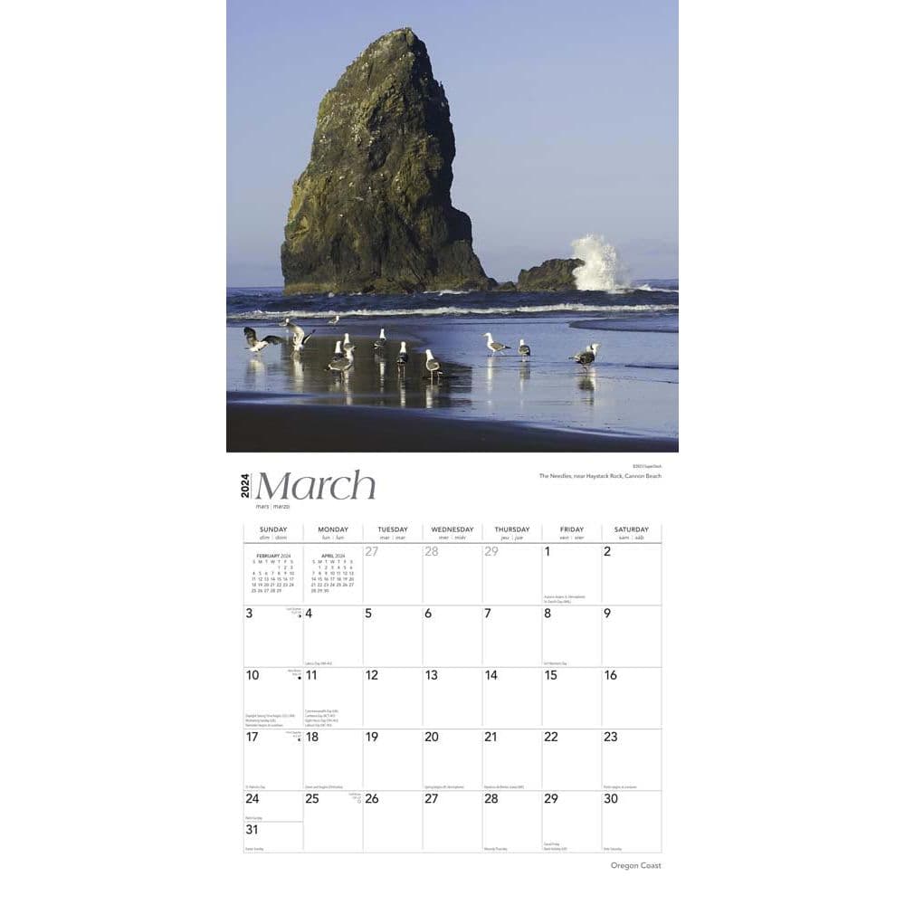 Oregon Coast 2024 Wall Calendar