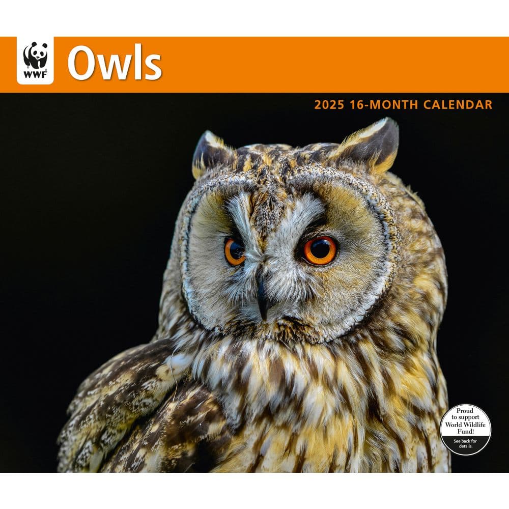 Owls WWF 2025 Wall Calendar