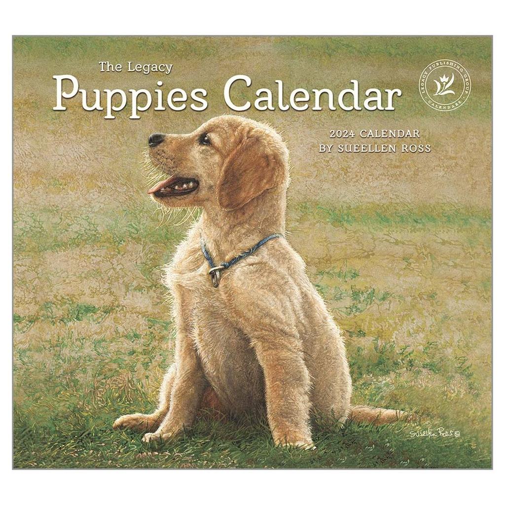 Puppies 2024 Wall Calendar Main Product Image width=&quot;1000&quot; height=&quot;1000&quot;