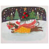 image Running Dog with Gift 10 Count Boxed Christmas Cards First Alternate Image width=&quot;1000&quot; height=&quot;1000&quot;