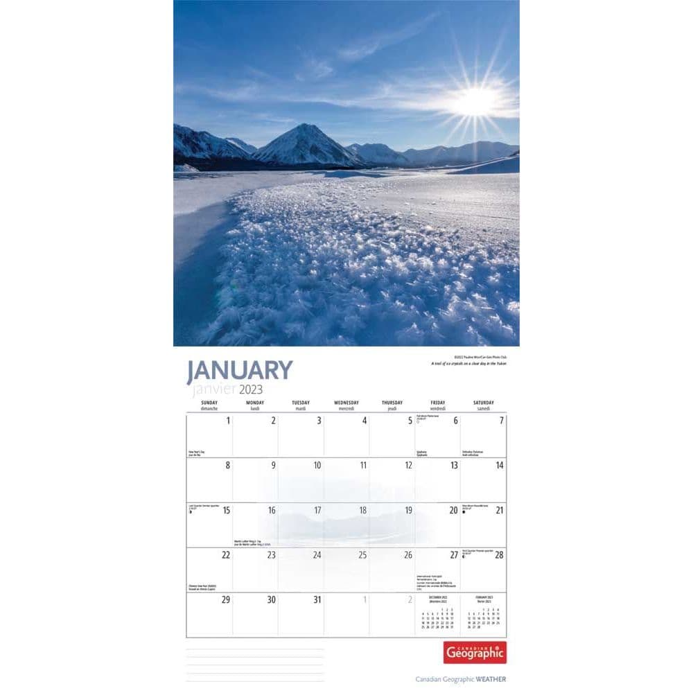 Weather Calendar 2023 Canadian Geographic Wild Weather 2023 Wall Calendar - Calendars.com