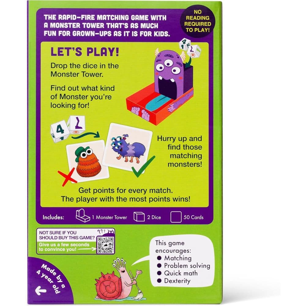Monster Match Family Matching Dice Game First Alternate Image