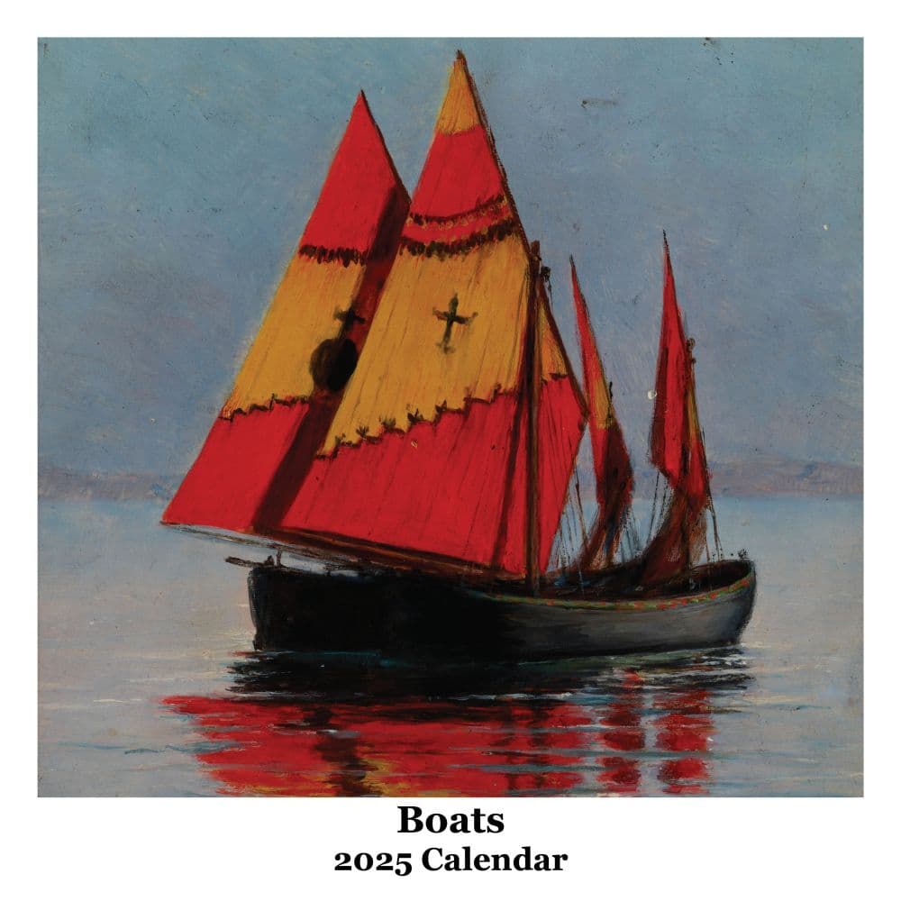 image Boats Square 2025 Wall Calendar Main Image