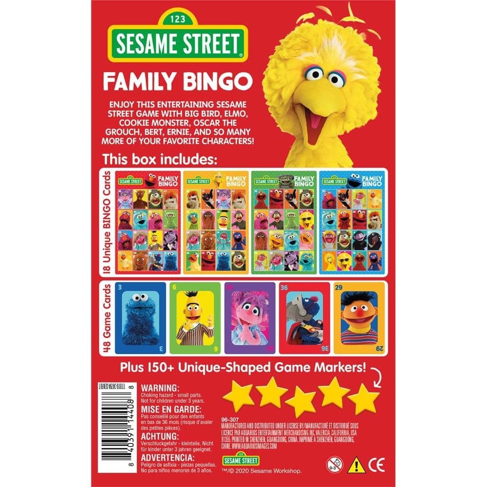 Sesame Street Family Bingo Alternate Image 1