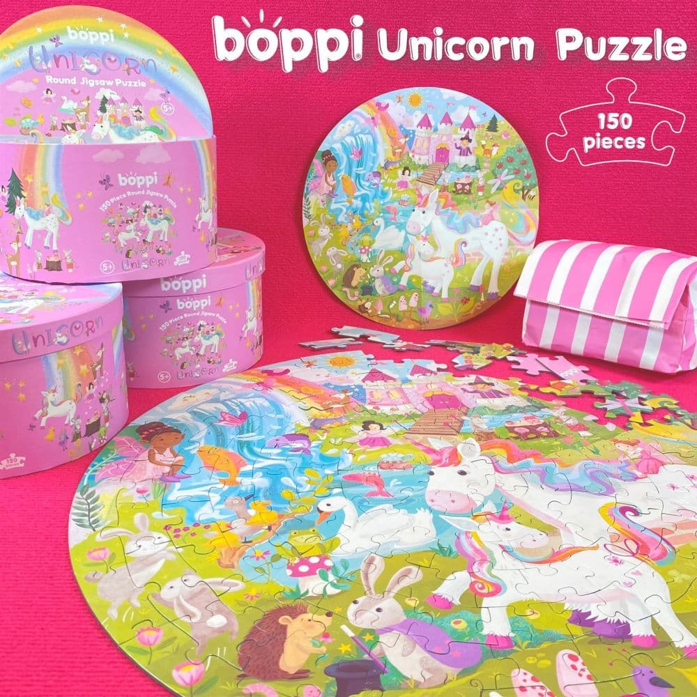 Unicorn 150 Piece Round Puzzle Third Alternate Image