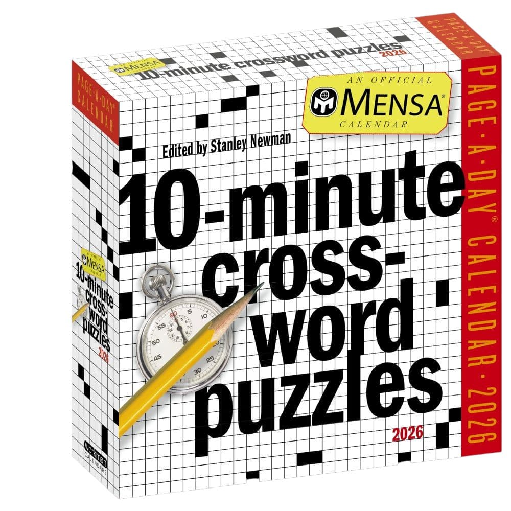 Mensa Crossword 2026 Desk Calendar Main Product Image