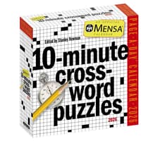 image Mensa Crossword 2026 Desk Calendar Main Product Image