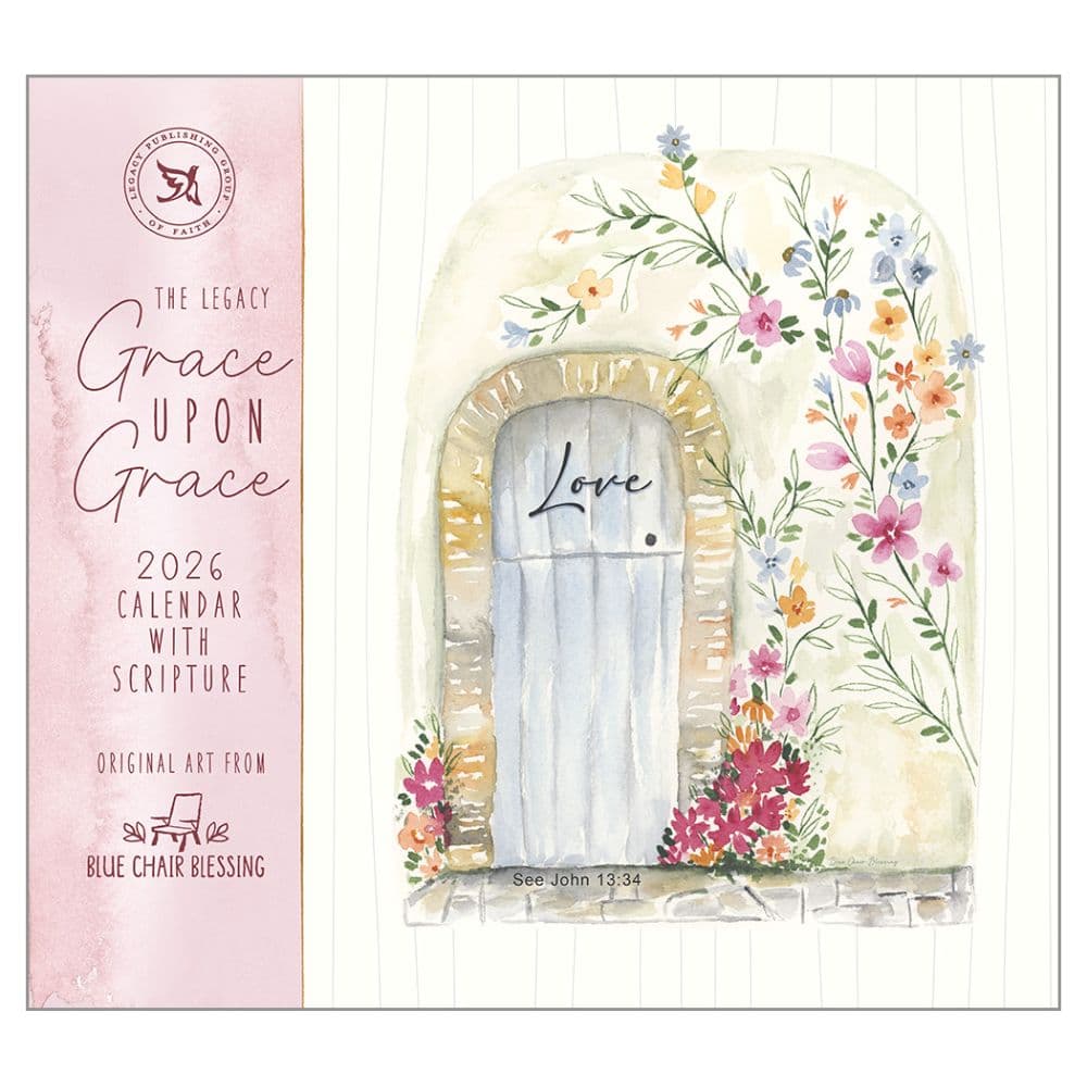 Grace Upon Grace by Blue Chair Blessings 2026 Wall Calendar Main Image