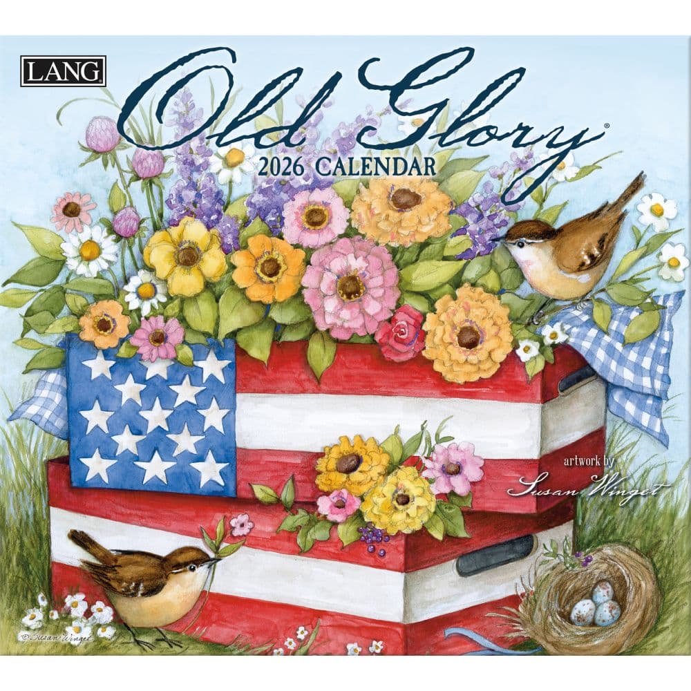 Old Glory 2026 Wall Calendar by Susan Winget Main Image