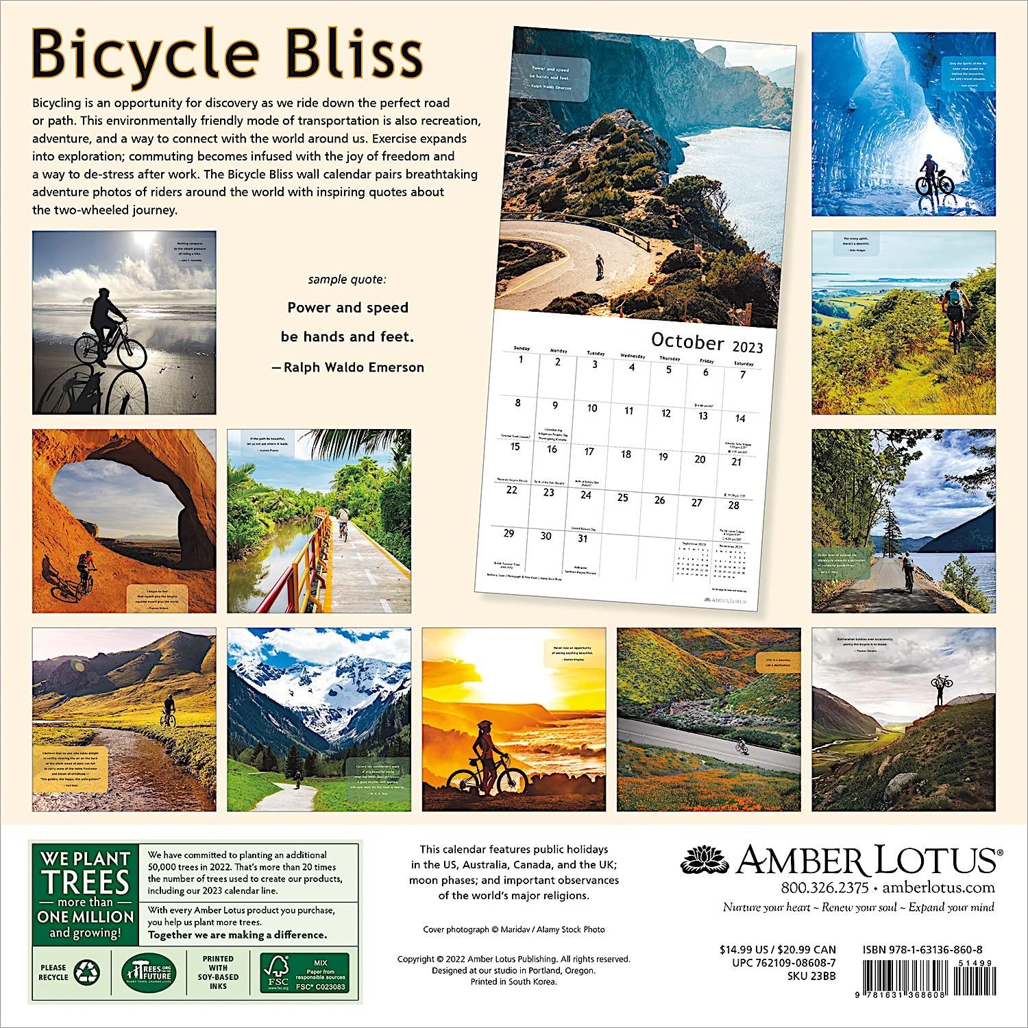 Bicycle Bliss 2023 Wall Calendar - Calendars.com