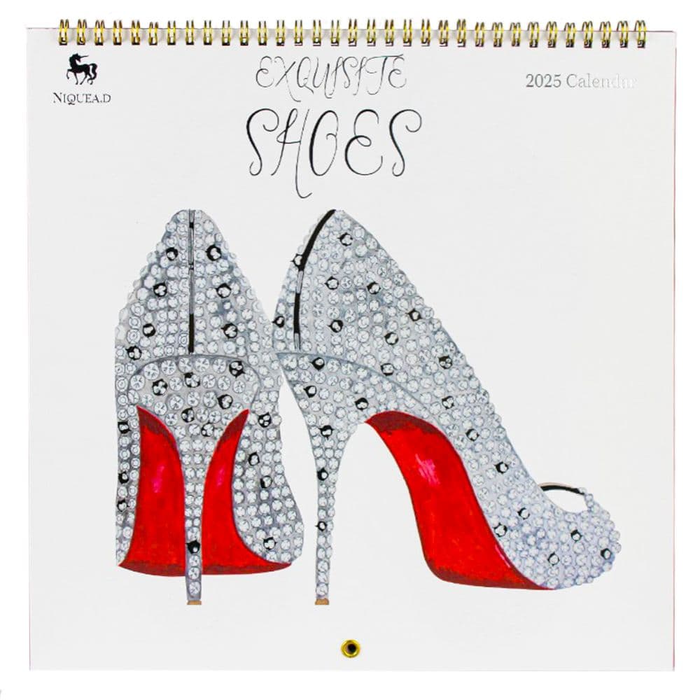 Exquisite Shoes 2025 Spiral Wall Calendar