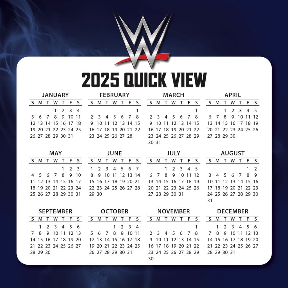 WWE 2025 Desk Calendar Fourth Alternate Image