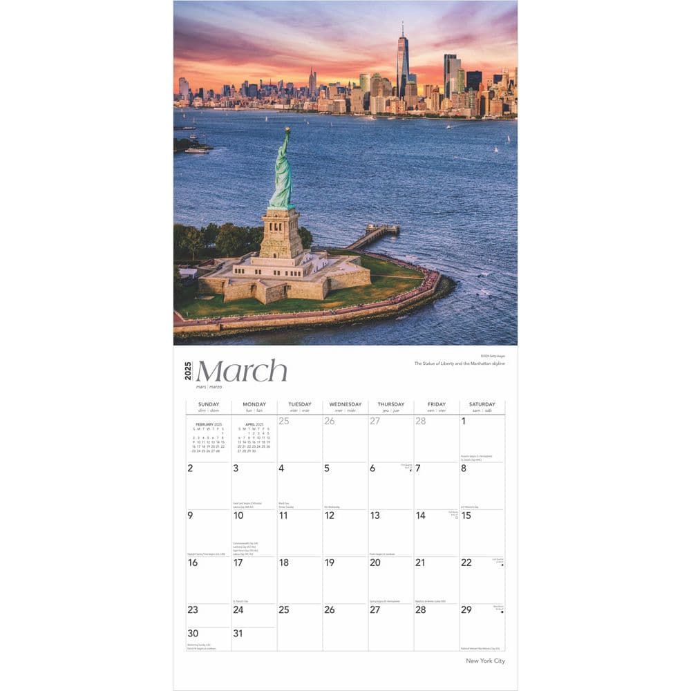 New York City 2025 Wall Calendar Second Alternate Image width=&quot;1000&quot; height=&quot;1000&quot;