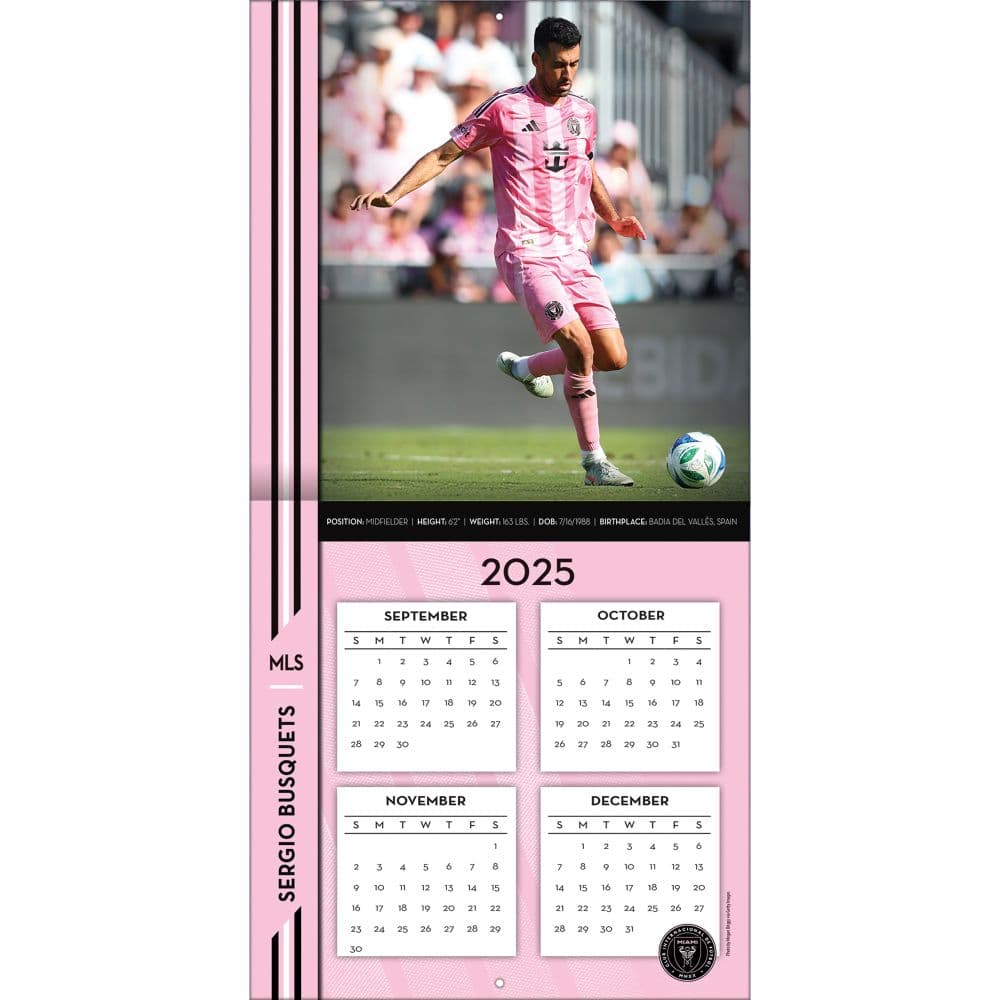 Sergio Busquets 2026 Wall Calendar Second Alternate Image