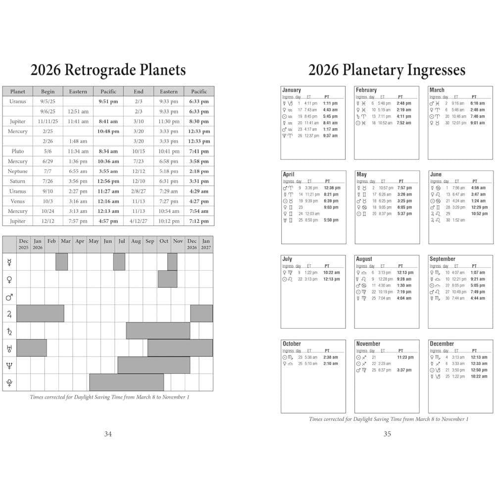 Daily Planetary Guide 2026 Planner Fifth Alternate image